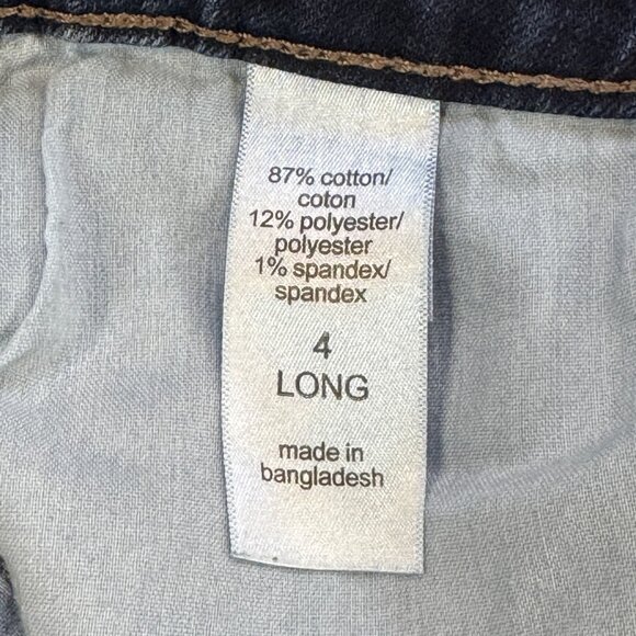 Maurices Womens Blue Bootcut Jeans Size 4 Long Stretch Denim Mid Rise 5 Pockets - Picture 6 of 13